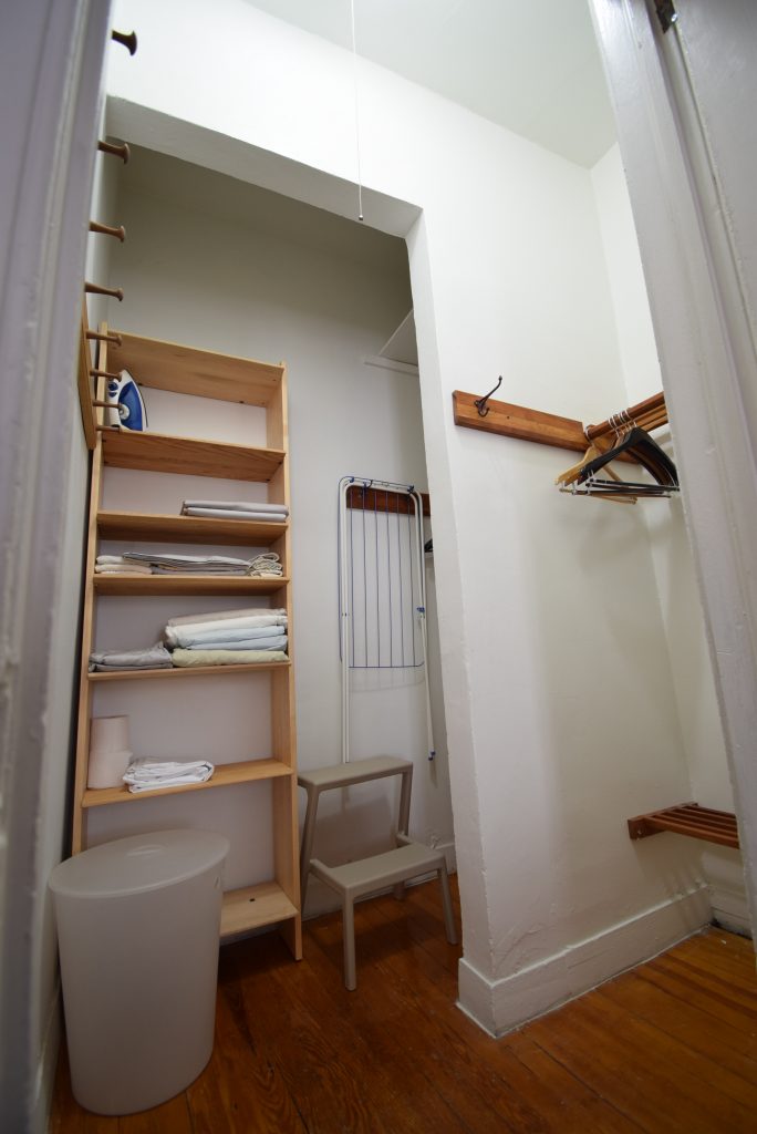 view of bedroom closet in the Arthur Miller Suite