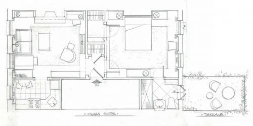 floor plan O'Hara Suite